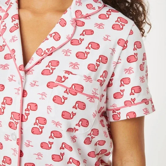 Roller rabbit pink moby polo pajamas - Picture 1 of 3